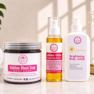 brightening kiddies body care set