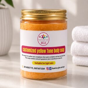 customized yellow tone soap