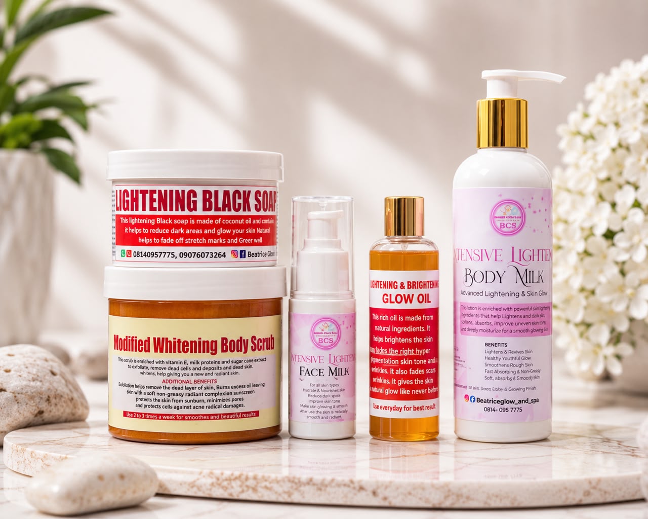 intensive lightening body set intensive lightening body set