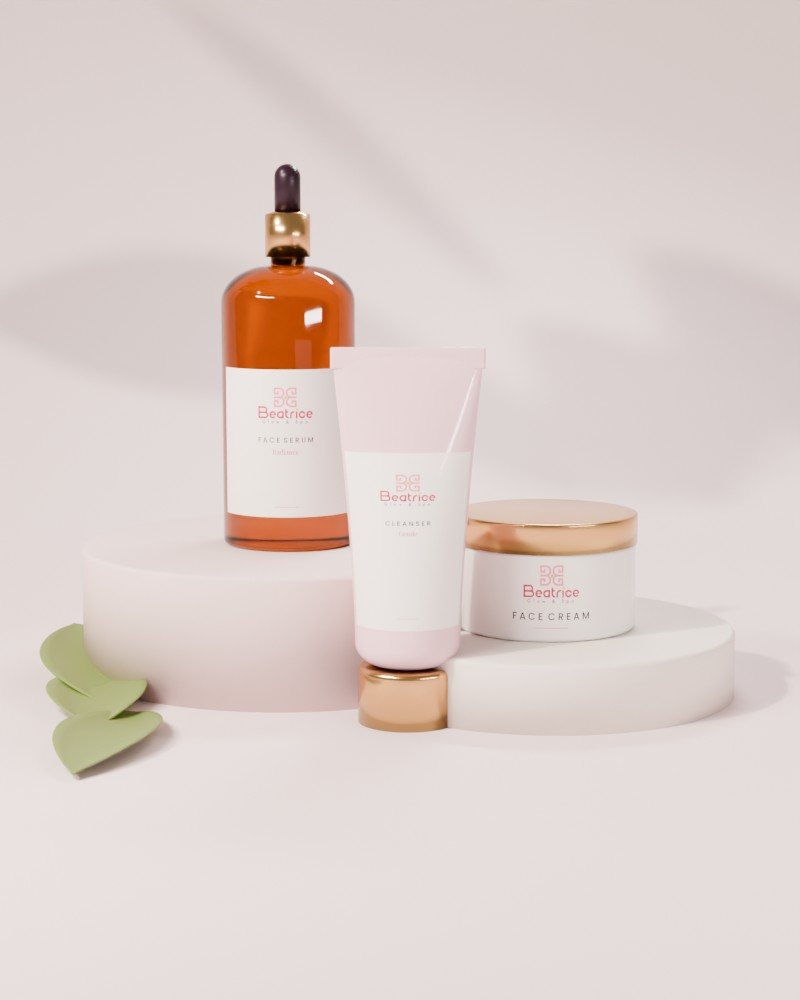Beatrice Glow face care and treatment set