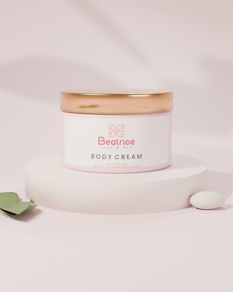 Beatrice Glow body cream jar