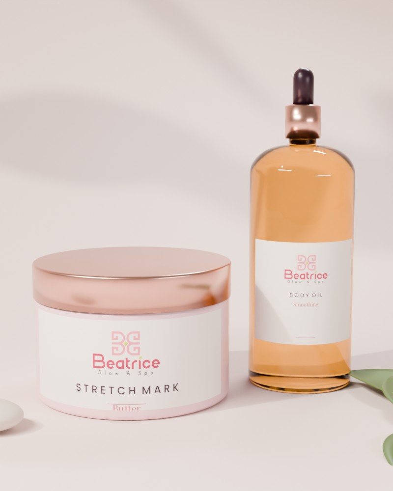 Beatrice Glow stretch mark butter and body oil