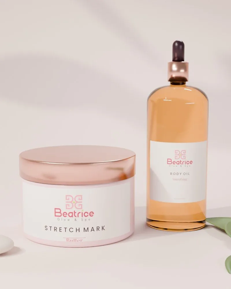 Beatrice Glow stretch mark butter and body oil